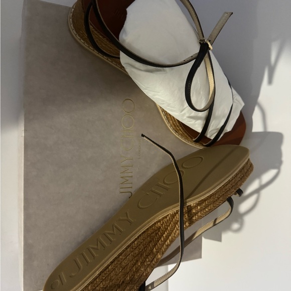 Jimmy Choo Drive 60 Sandal in Black - Picture 5 of 10